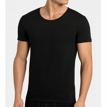 Sloggi heren shirt met korte mouwen 10163155 zwart