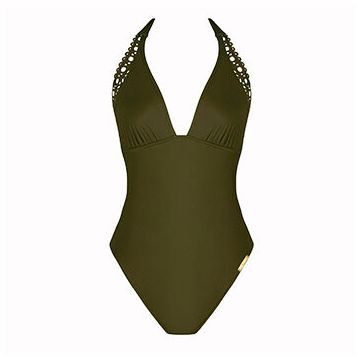 Badpak met diep decolleté