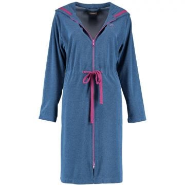 Cawö Dames Sporty Home Badjas met capuchon 821