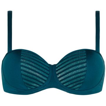 Cyell Badmode Luxury essentials Petrol bikini top 710126-664