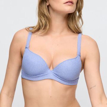 Voorgevormde bikinitop met diep decolleté