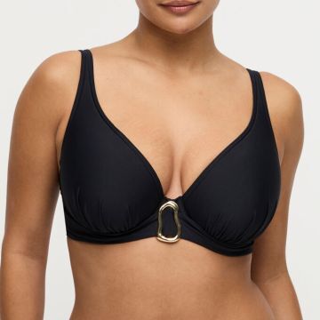 Voorgevormde bikini top met diep decolleté