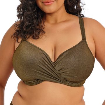 Bikini top met diep decolleté