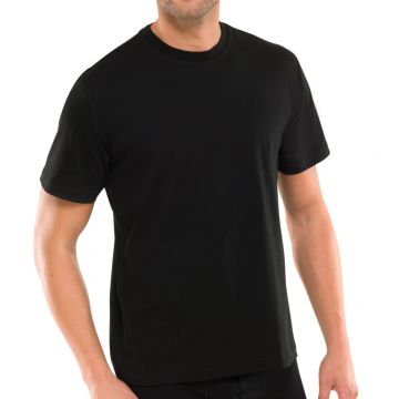 Schiesser American T-shirt 2-pack T-shirts 008150 black