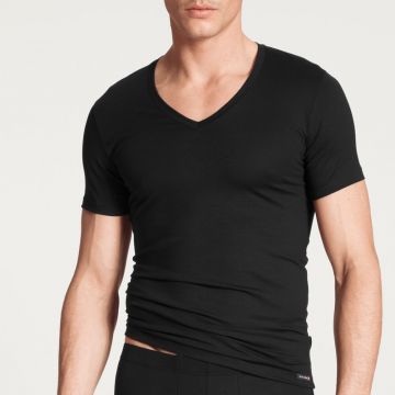 Calida Evolution shirt met v-hals 14317 black