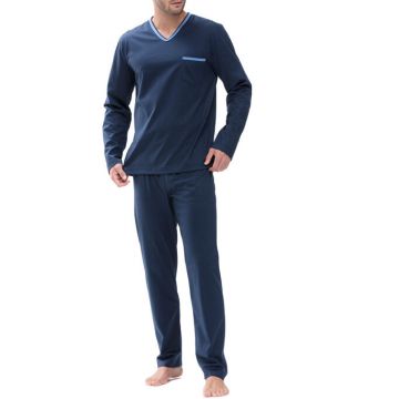 Mey Night Pyjama set lang 18881 yacht blue