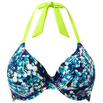 Cleo Swim Blaire Triangel bikini top CW0255 floral stripe