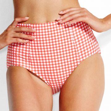 Seafolly badmode Capri Check High waist bikinitop 40493-207 Chilli 