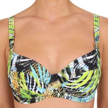 Felina Green Fig bikini top met beugel 5256299 black jungle