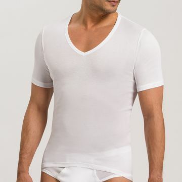 Hanro Men Cotton Pure Shirt met korte mouw 073665