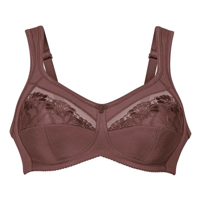 Anita Women's Safina 5448 Support Bra - Non-Wired, Berry Color, Size 48A