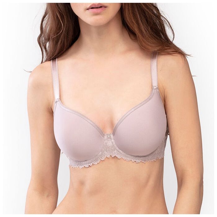 Mey Damen-Spacer-BH Mit Bügel, Serie LUXURIOUS - Farbe Bonbon Pink Rosa Mit Foraler Spitze