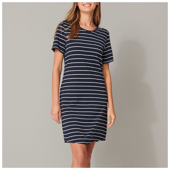 Schiesser Casual Essentials Dames Nachthemd 1/2 Arm, 95 cm Multicolour 904 voordelig online kopen